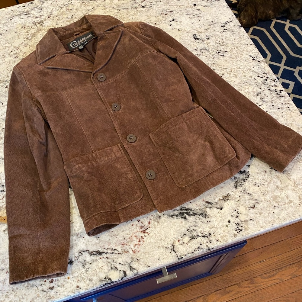 Colebrook Suede Blazer Jacket Small
